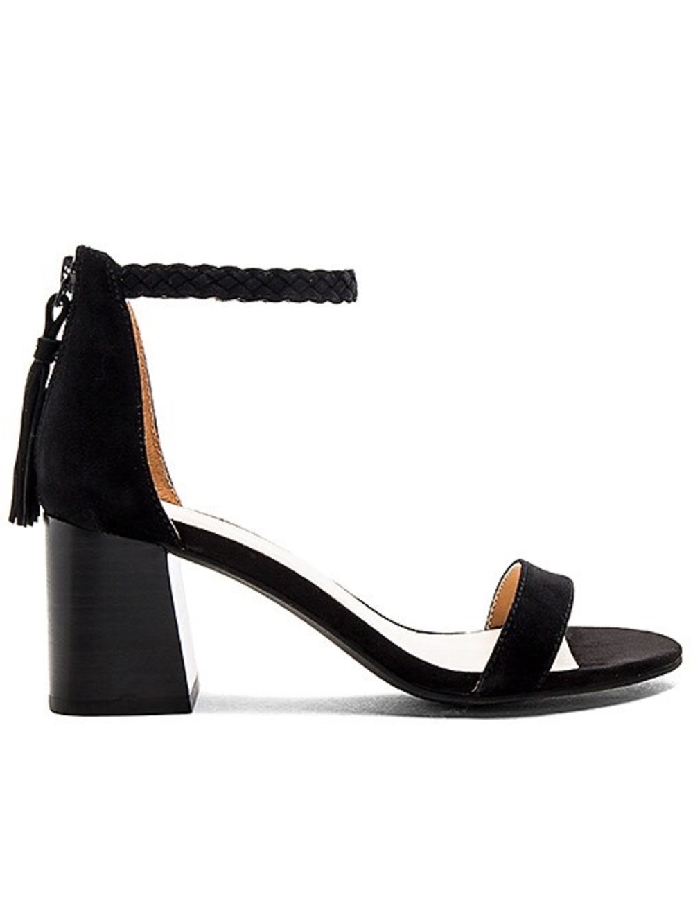 Seychelles Fury black suede block heel Sandals